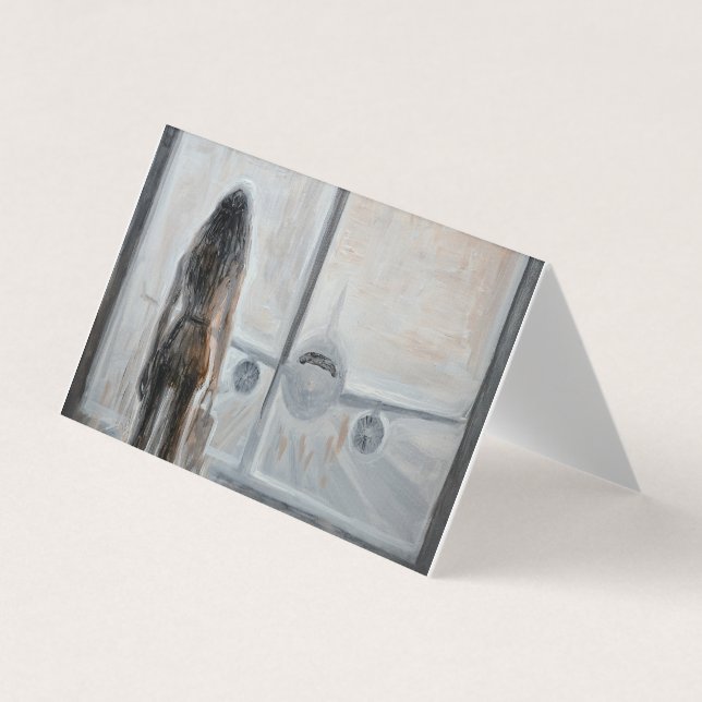 Big jet plane business card (Front)