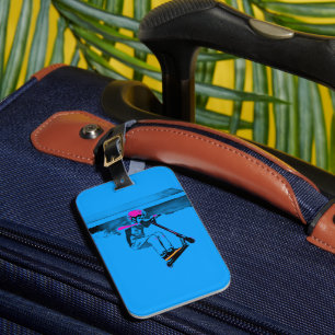 Big Jump - Scooter Rider Luggage Tag