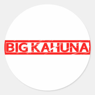 Big Kahuna Stamp Classic Round Sticker