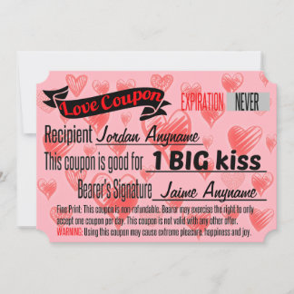 BIG KISS Love Coupon