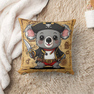 Big Koala Pirate Print Cushion