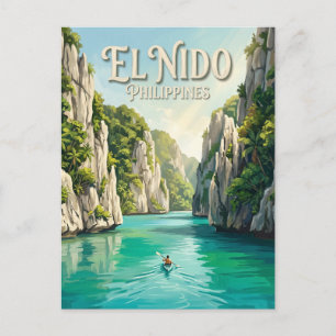 Big Lagoon, El Nido Philippines Postcard