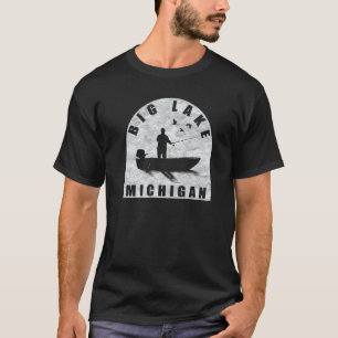 Big Lake Fishing Michigan T-Shirt