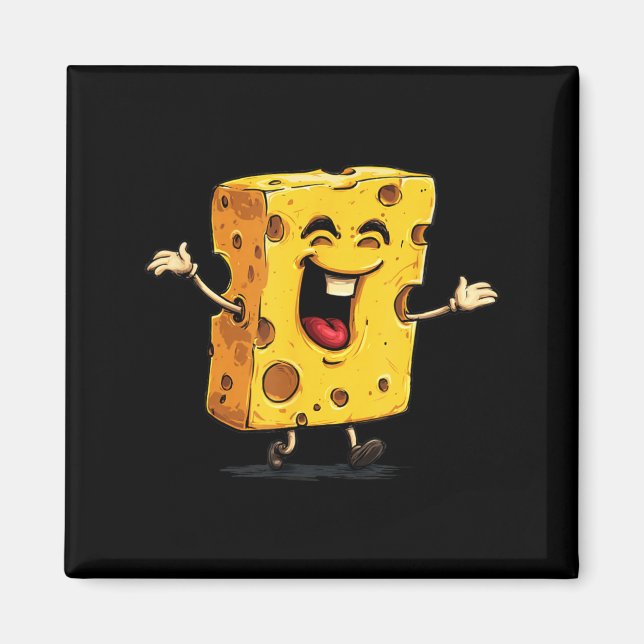 Big Laughing Cheese Magnet (Front)