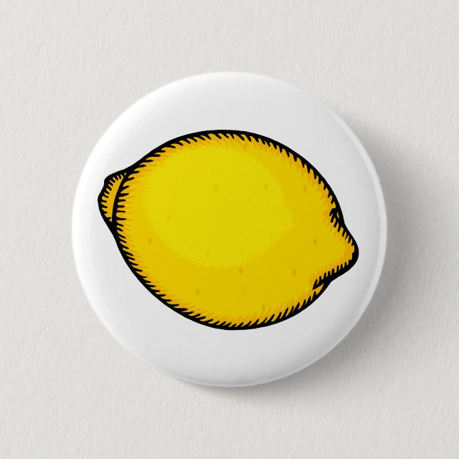 Big Lemon 6 Cm Round Badge (Front)