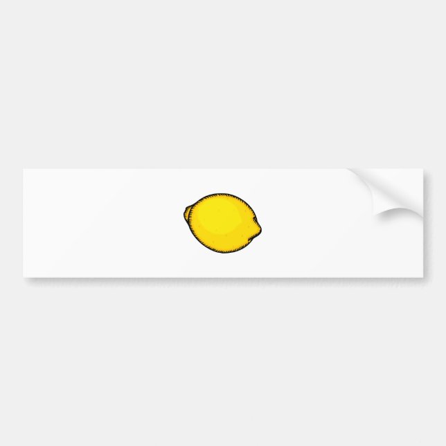 Big Lemon Bumper Sticker (Front)