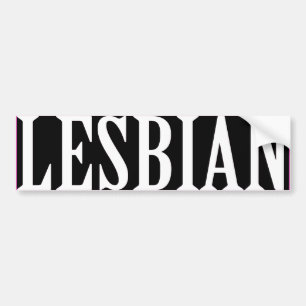 BIG LESBIAN -.png Bumper Sticker