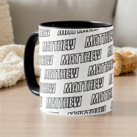 Big Letters Modern Cool Simple Name Pattern