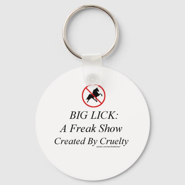 Big Lick: A Freak Show Created By Cruelty Key Ring (Front)