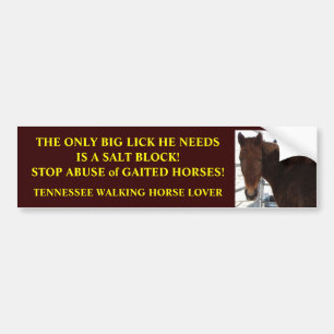Big Lick - Tennessee Walking Horses Bumper Sticker