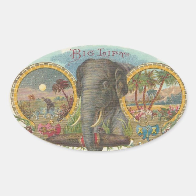 Big Lift Oval Sticker (Front)