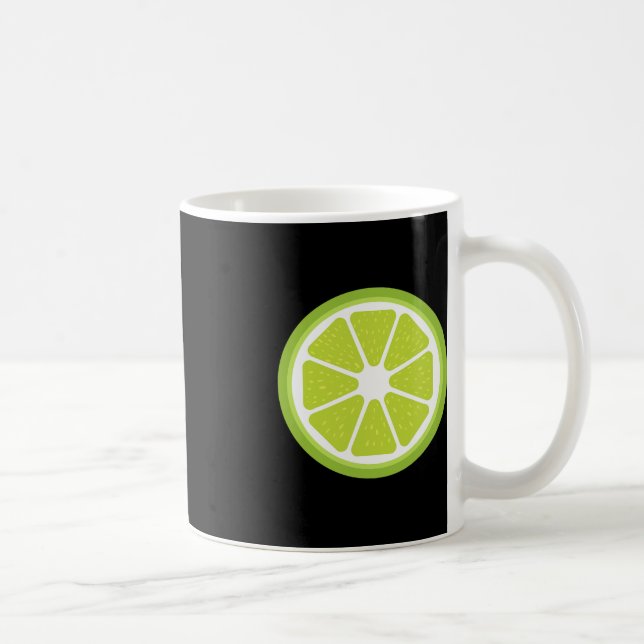 Big Lime Sliced Costume Cute Easy Fruit Halloween  Coffee Mug (Right)