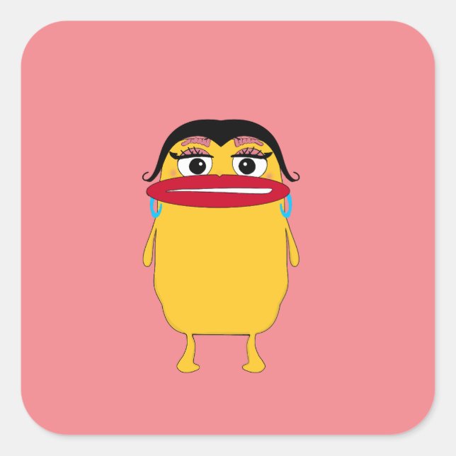 Big lips Lady Sticker (Front)