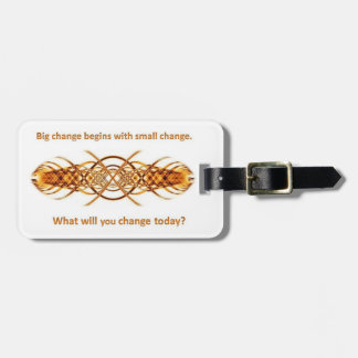 Big Little Change luggage tag - gold