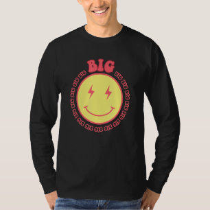 Big Little Gbig Sorority Reveal Set Cute Face T-Shirt
