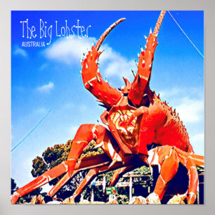 Big Lobster South Australia travel Poster