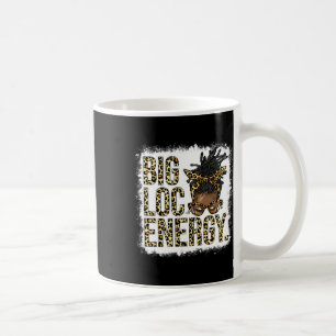 Big Loc Energy Leopard Loc'd Woman Black Girl June Coffee Mug