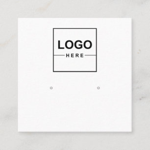 Big Logo Jewellery Earring Display Business Card