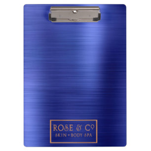 Big Logo Sapphire Cobalt Blue Metallic Lux Clipboard