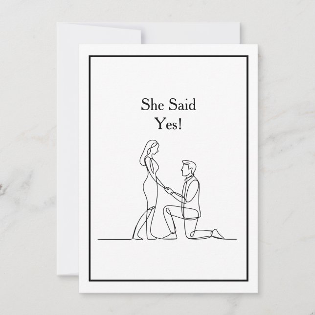 Big love. Big day. Save the date. Black Border Invitation (Front)