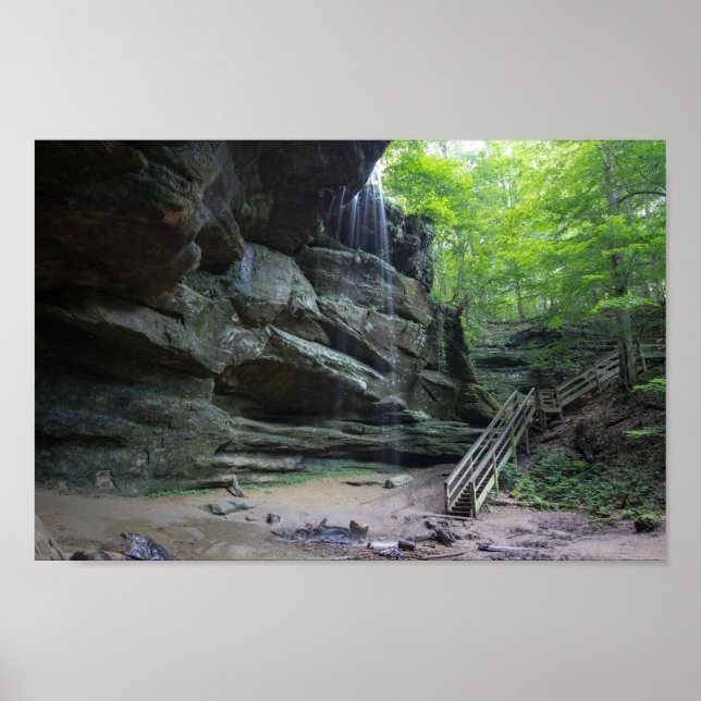 Big Lyons Falls, Mohican State Park, Ohio Poster (Front)
