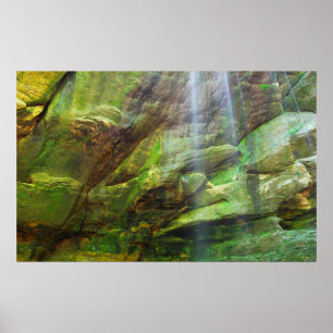 Big Lyons Falls, Mohican State Park, Ohio Poster