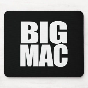 Big Mac Cool Unique And Funny Black White Mouse Pad