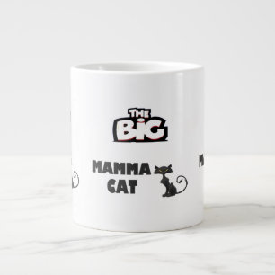 Big mamma design for cool cats large coffee mug