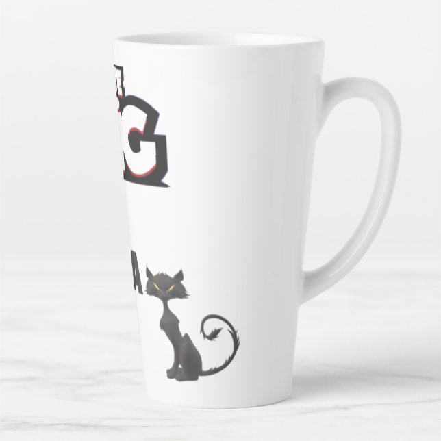 Big mamma  design for cool cats latte mug (Right)