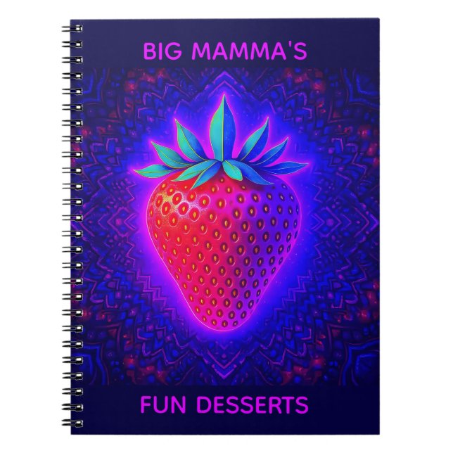 BIG MAMMA"S FUN DESSERTS (STRAWBERRY) NOTEBOOK (Front)
