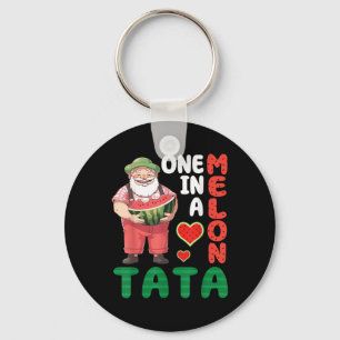 Big Man Eating Watermelon One In A Melon Grandfath Key Ring