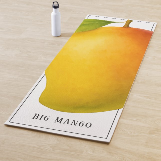 Big Mango, Sweet Fruit and Name Yoga Mat (In Situ)
