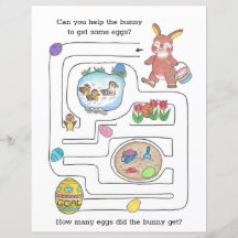 Big Maze Colouring Page Easter Bunny Activity Shee