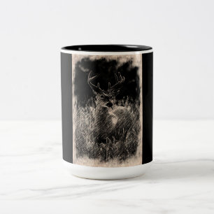 Big Meadows Buck Two-Tone Coffee Mug