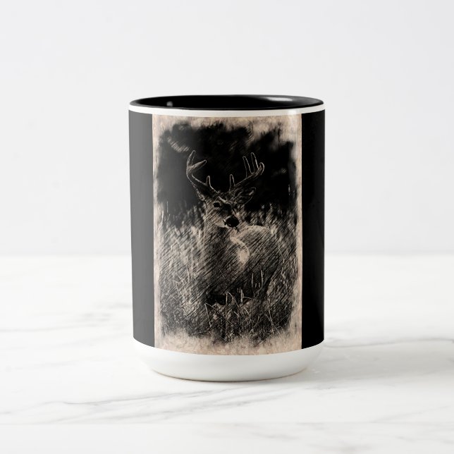 Big Meadows Buck Two-Tone Coffee Mug (Center)