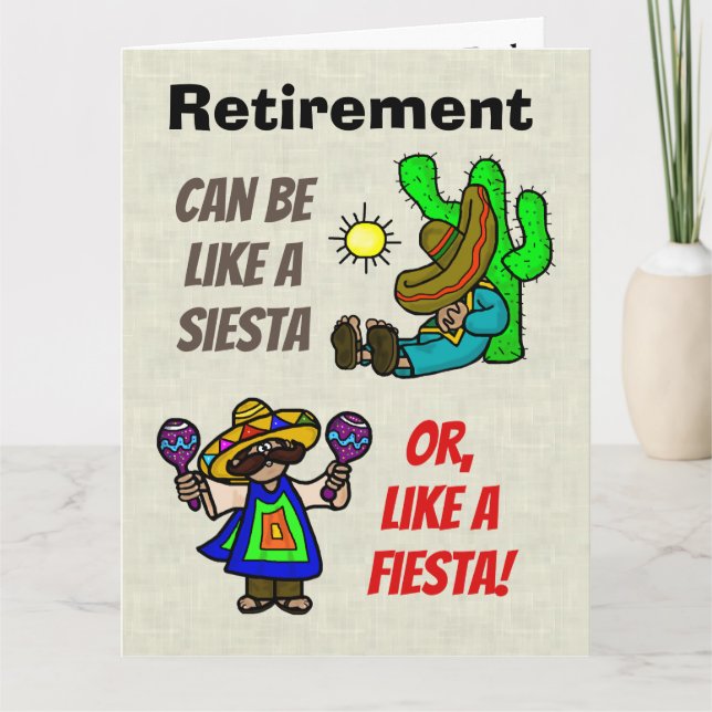 Big Mexican Retirement Card (Front)