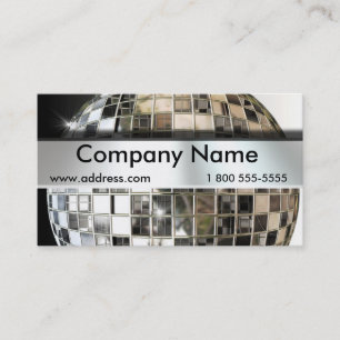Big Mirror Ball Music Business Cards