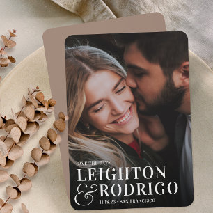 Big Moment Full Photo Vertical Save The Date