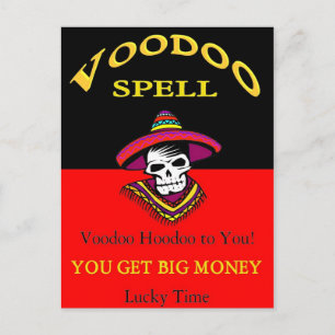 Big Money Voodoo Spell Postcard