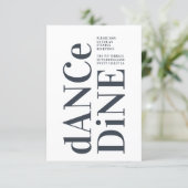Big Monogram Modern Bold Simple Wedding Enclosure Card (Standing Front)
