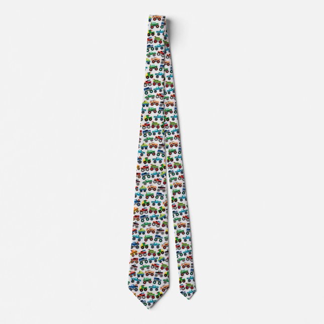 Big Monster Toy Truck Tie (Front)