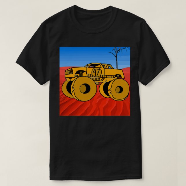 Big Monster Trucks Fan T-Shirt (Design Front)