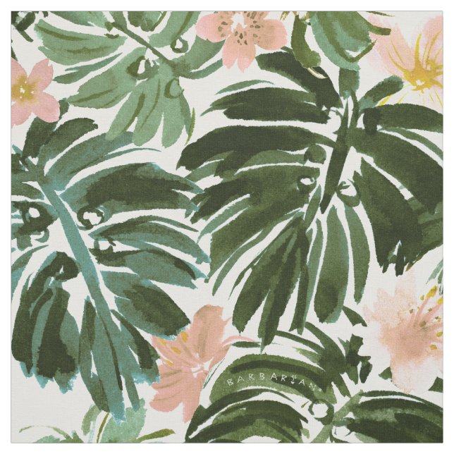 BIG MOOD Monstera Floral Tropical Fabric (Swatch)