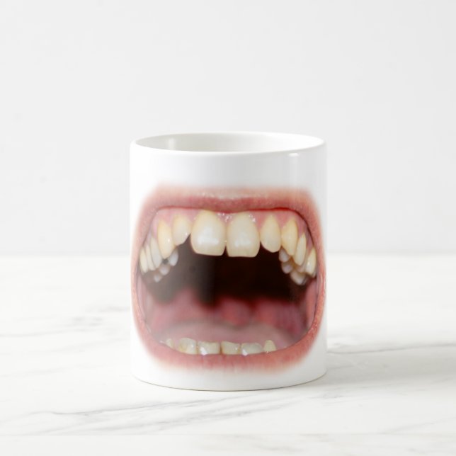Big Mouth And Teeth Mug / Cup (Center)