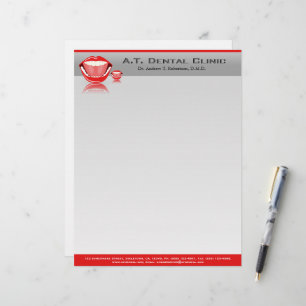 Big Mouth Dentist Professional Dental Letterhead