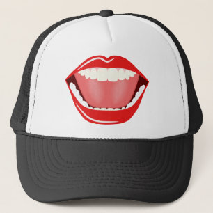Big Mouth Fun Laughing Humor Cool Funny Cap