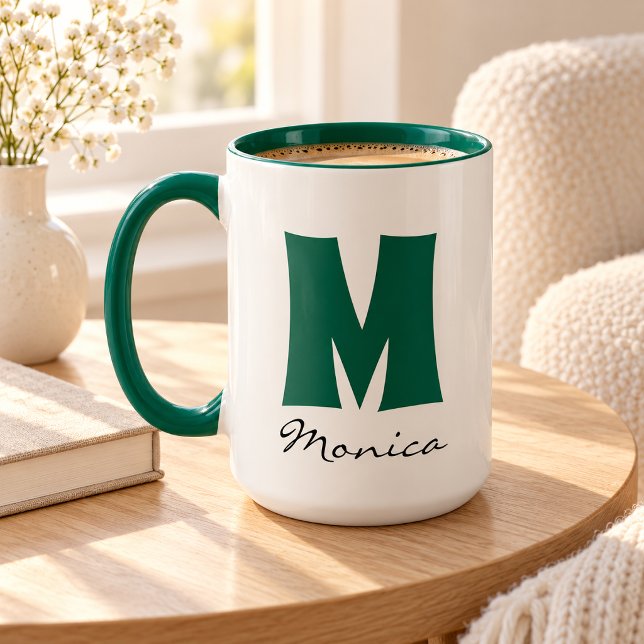 Big Mug | Huge Mug | Script Custom Name Monogram (Creator Uploaded)
