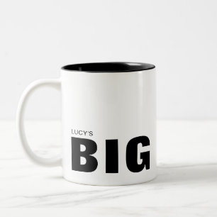 Big Mug Personalisable Black Text Typography