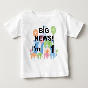 Big News Circus 1st Birthday T-shirts and Gifts