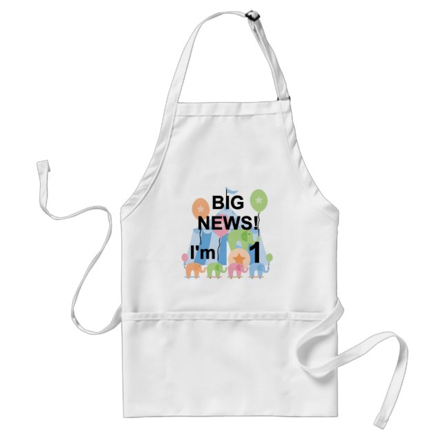 Big News Circus 1st Birthday T-shirts and Gifts Standard Apron (Front)